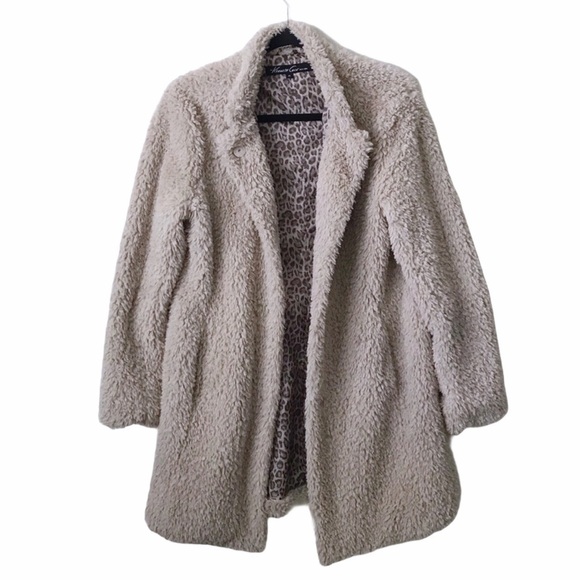 Kenneth Cole Beige Faux Fur Jacket - Picture 4 of 7